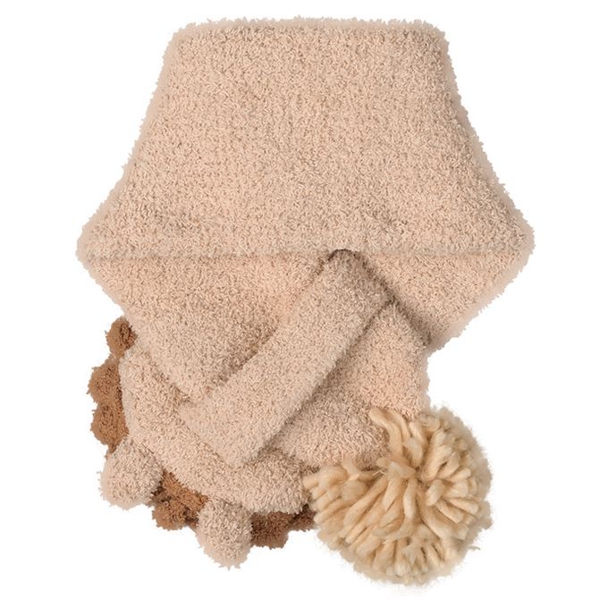 akachan honpo - 圍巾 毛茸茸-動物-咖啡色