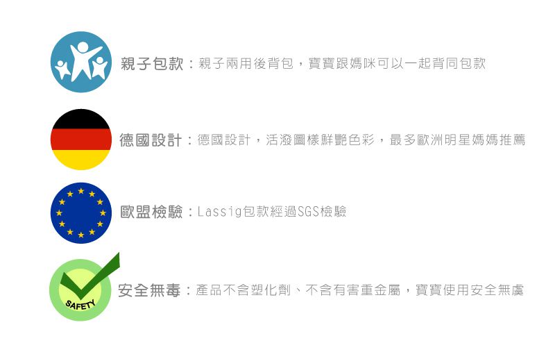 德國 Lassig - 英倫率性旅行後背媽媽包/親子包-甘藍綠 (小)-含小收納包