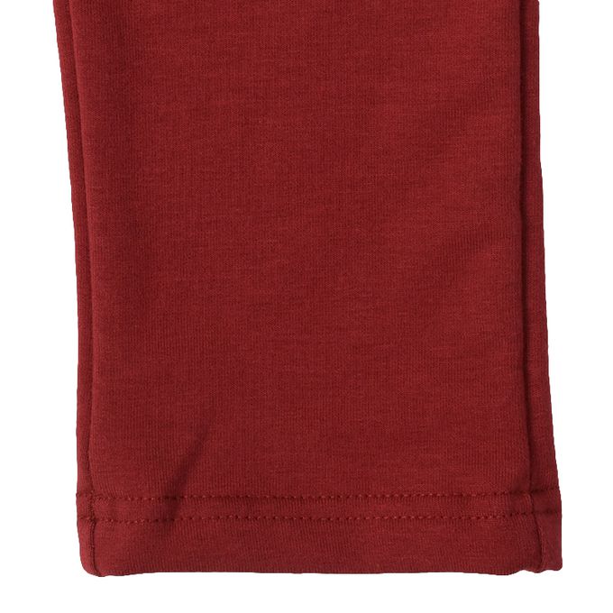 akachan honpo - 10分長經典褲 裏起毛-一般合身款-紅色