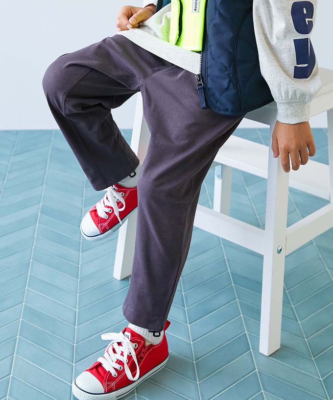 日本 devirock - 速乾抗毛球不易皺錐形長褲-黑