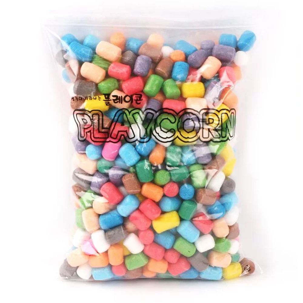 韓國 PLAYCORN - 玉米黏土補充包-彩色500顆