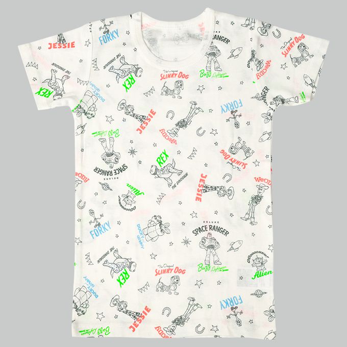 akachan honpo - 圓領短袖T恤2件組-玩具總動員-米白色