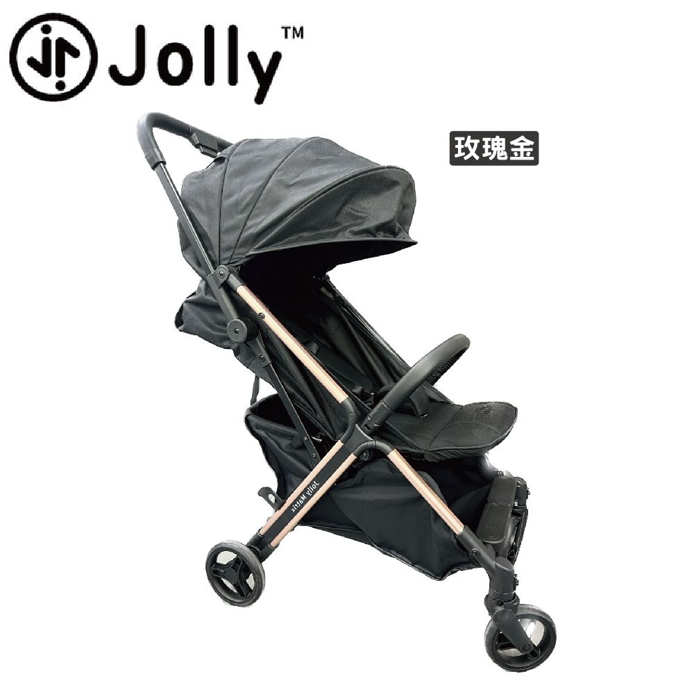 英國 JOLLY - matrix自動收折嬰兒手推車-玫瑰金