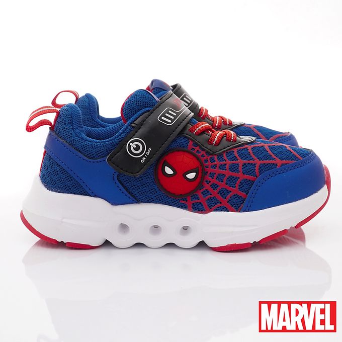 漫威蜘蛛人-蜘蛛人減壓吸震電燈鞋MNKX24216藍(中大童)-電燈鞋-藍