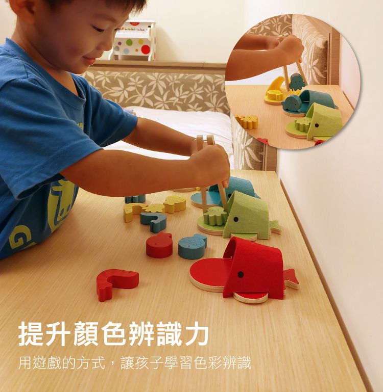 法國Janod - 認知學習-大吃一鯨夾夾樂