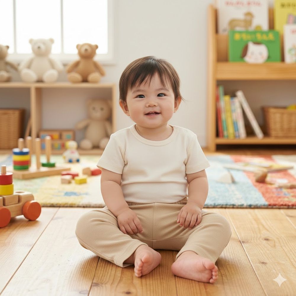 7分經典褲-耐摩擦-淺卡其色