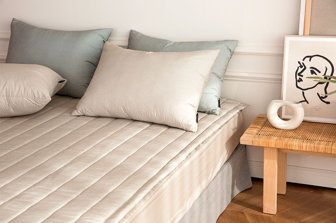 韓國 Maatila - 可水洗M2全方位抗菌防蟎保潔墊/睡墊-燕麥白