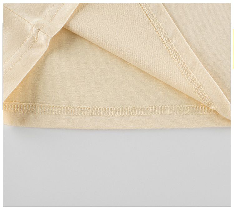 純棉圓領薄長袖上衣-繽紛熊熊-杏+黃