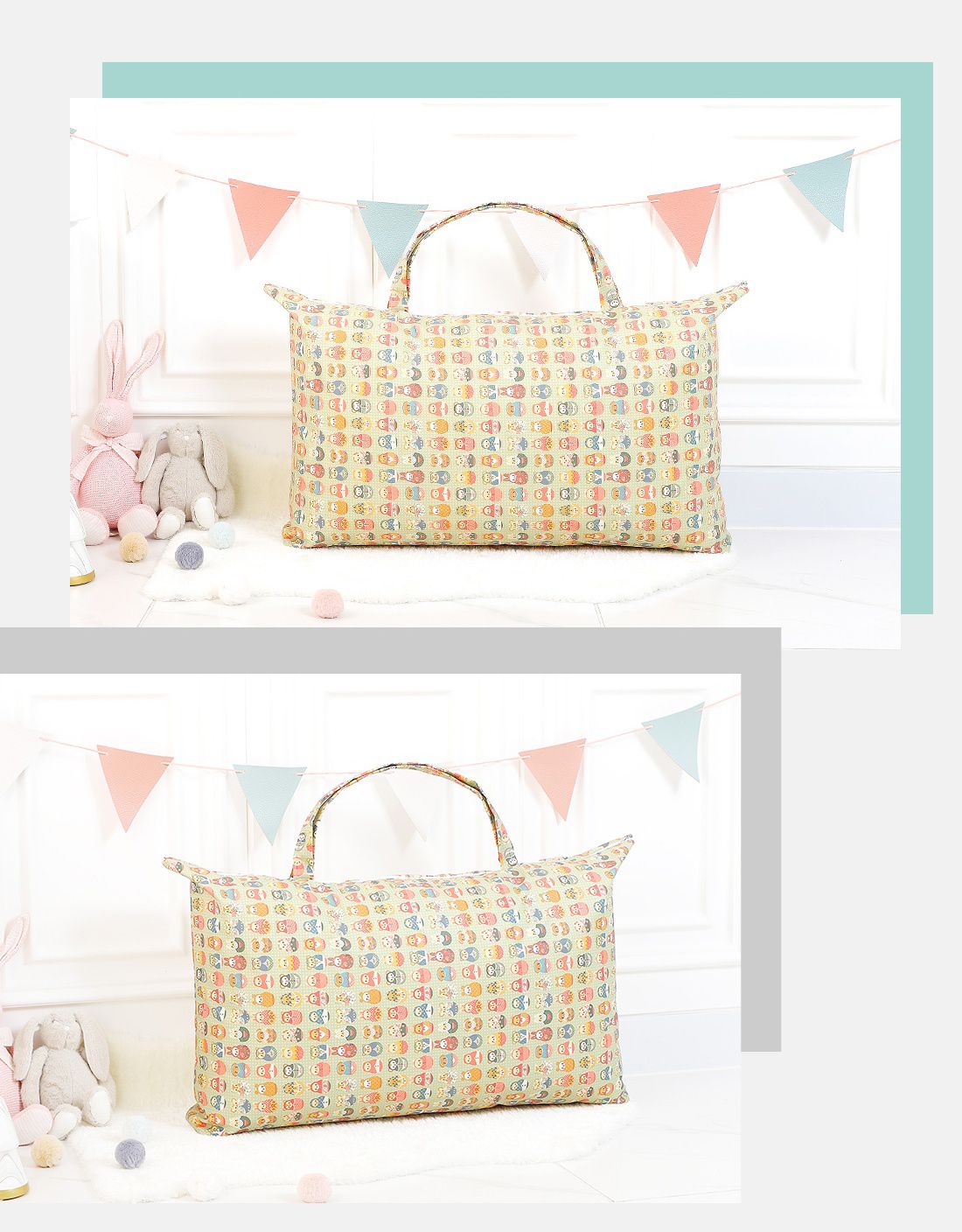 韓國 Coney Island - 雙面防水睡袋收納袋-娃娃不倒翁 (77.5X42.5cm)