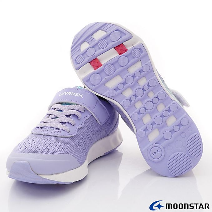 Moonstar日本月星 - 月星LV系列運動機能童鞋款-LV11261紫(中大童段)-機能運動鞋-紫