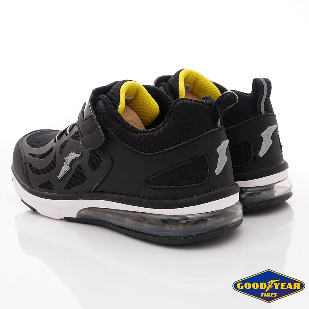 GOODYEAR - 固特異氣墊慢跑童鞋(中大童段)-運動鞋-黑