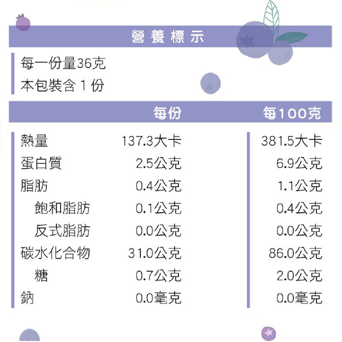 幼幼食堂 - 小星願寶寶米餅-藍莓口味