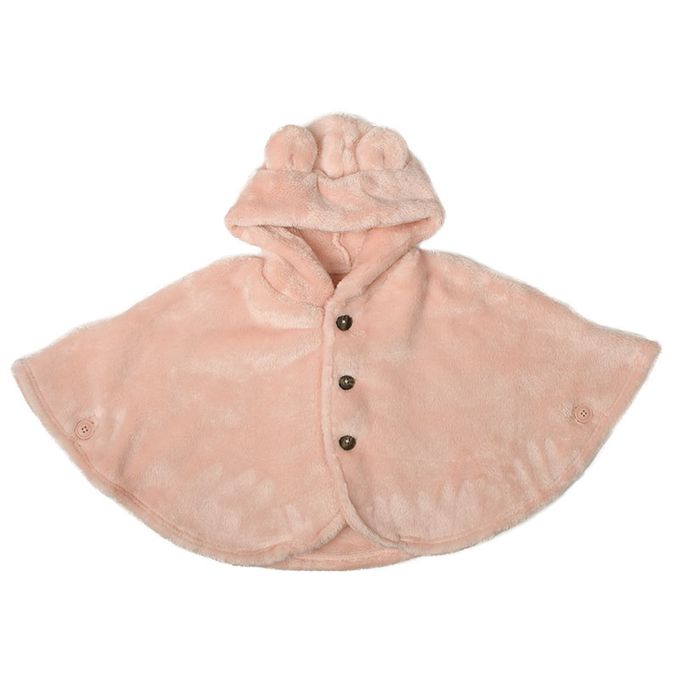 akachan honpo - 刷毛斗篷-粉紅色 (60~80cm)