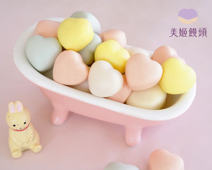 美姬饅頭 - 愛心造型一口小饅頭 (一袋)-180g