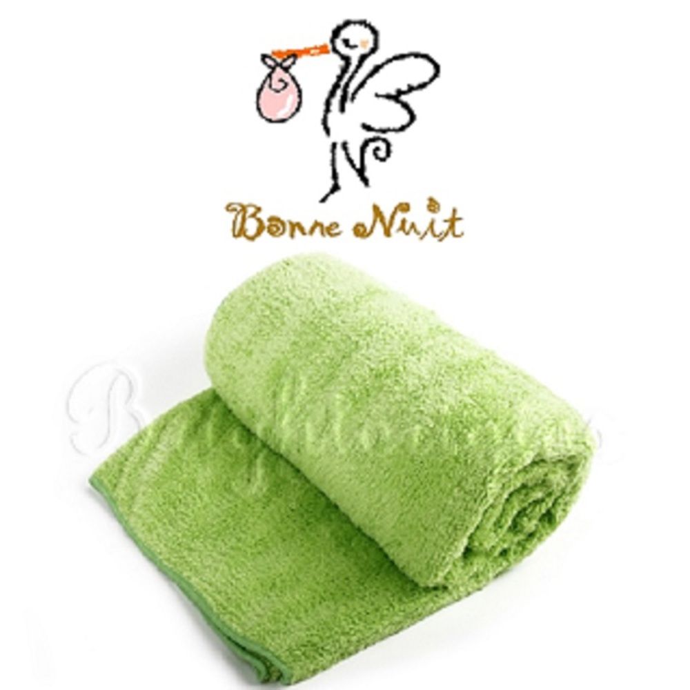 Bonne Nuit - 雪柔綿枕巾(寶寶浴巾)多色可選 (綠色)