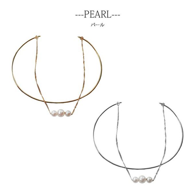 日本 Melody Accessory - 日本製 柔美細緻雙層手鏈-三顆珍珠-金