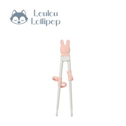 Loulou Lollipop - 動物造型 兒童學習筷-甜心邦尼
