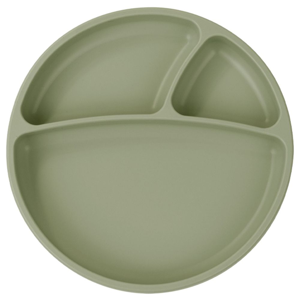 土耳其 minikoioi - 防滑矽膠餐盤-抹茶綠