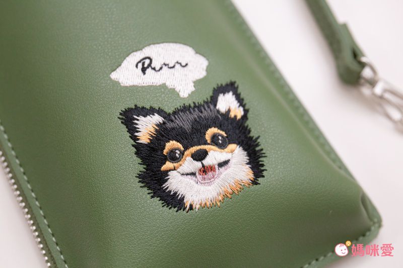 日本服飾代購 - 2way動物刺繡造型手機收納/隨身小零錢包-兔子-芥末黃 (17x11x2cm)