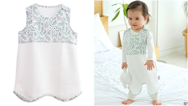 韓國 Agaddong - 竹纖維抗菌透氣防踢被-俏皮鱷魚-M(0-3Y)