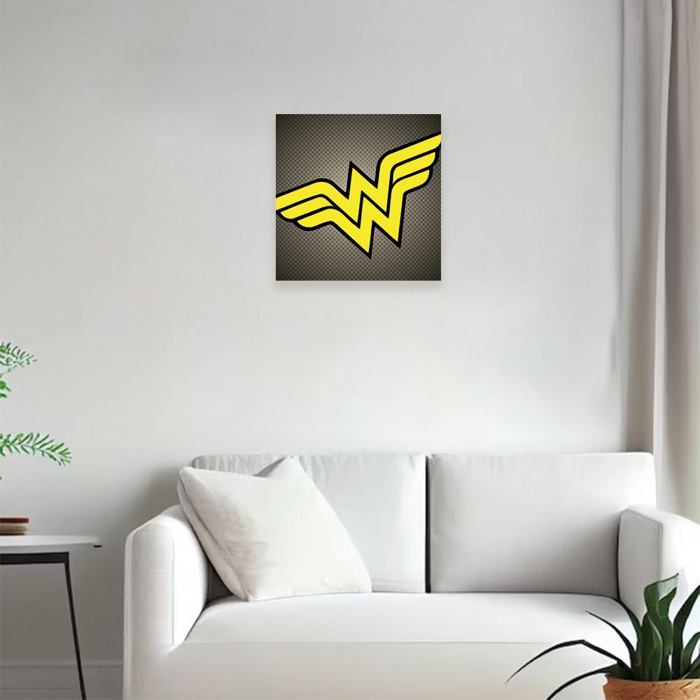 Marvel 漫威無框掛畫 限量壁畫掛畫  神力女超人 logo 40X40