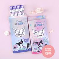 韓國文具連線 - 六角鉛筆組(B)-卡通人物庫洛米-顏色隨機出貨-(十入/一盒)