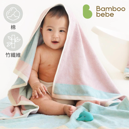 韓國媽媽首選【Bamboo bebe】韓製竹纖維透氣手帕巾｜浴巾