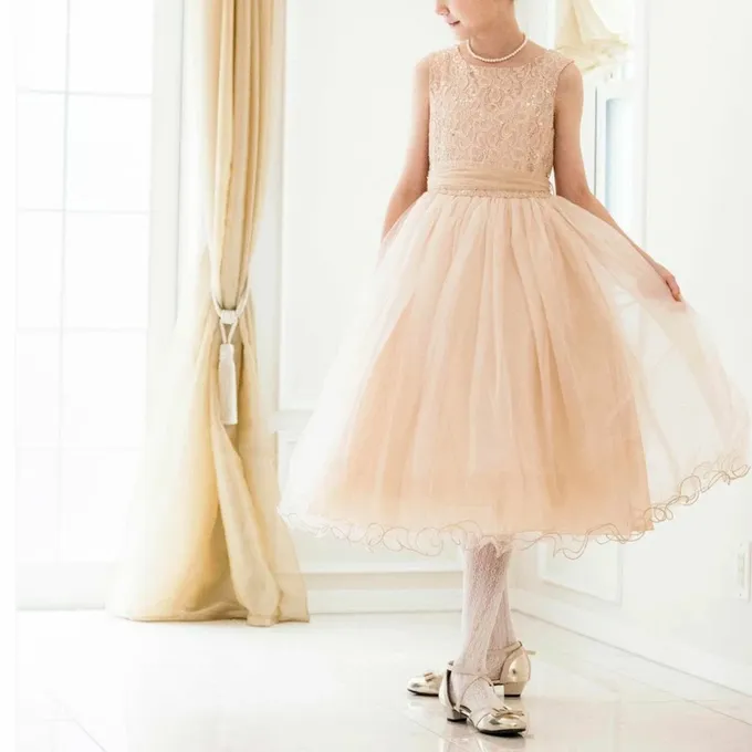 日本 Catherine Cottage - 夢幻層次蝴蝶結洋裝/小禮服-土耳其藍