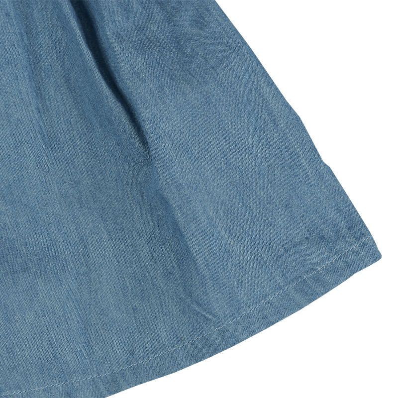 akachan honpo - 7分假兩件裙褲-深藍色