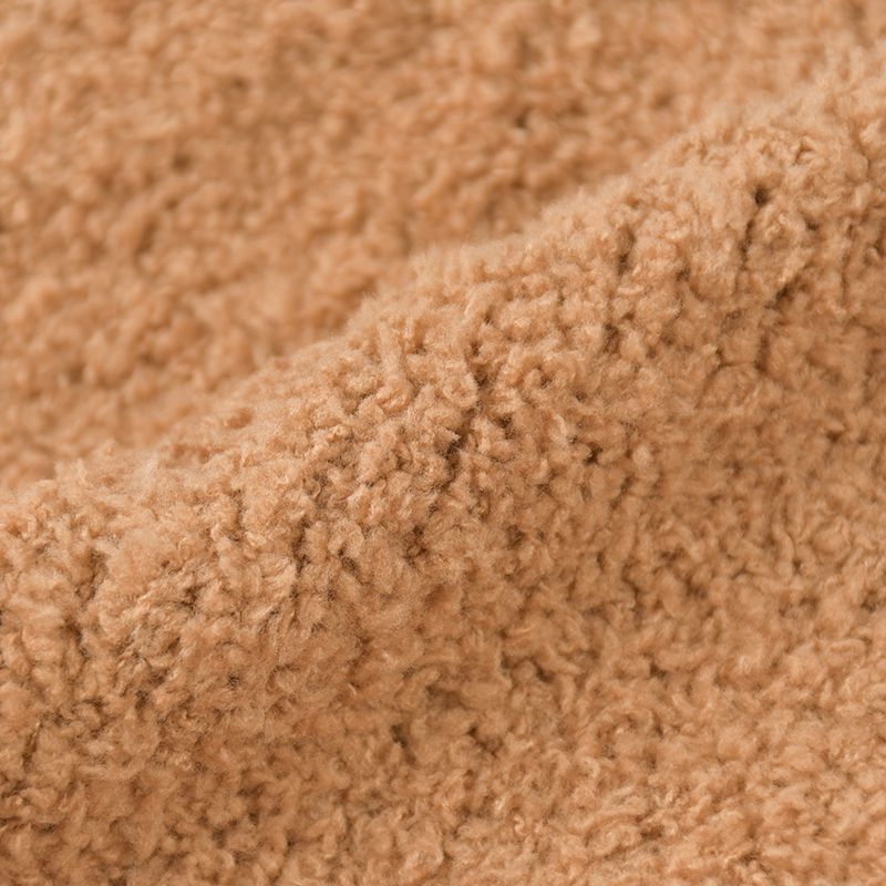 akachan honpo - 毛茸茸尖尖針織帽-咖啡色