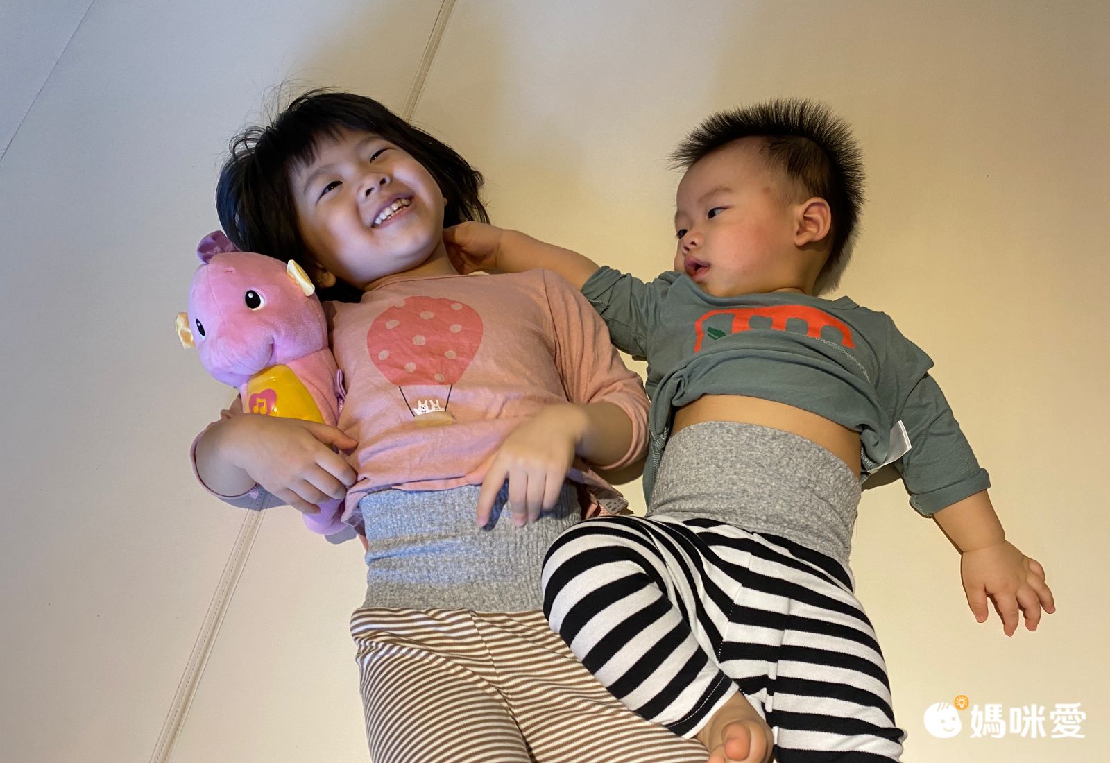 akachan honpo - 男長袖家居服CoCupa背部為棉紗-藍色