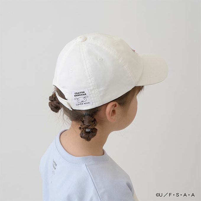 日本 Lycee mine - 聯名款 卡通人物小白刺繡鴨舌帽-紫 (54cm)