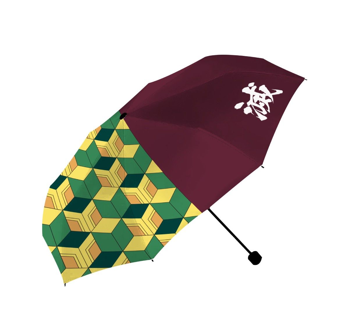 日本代購 - 鬼滅之刃 輕量迷你折疊傘-富岡義勇 (長17cm)