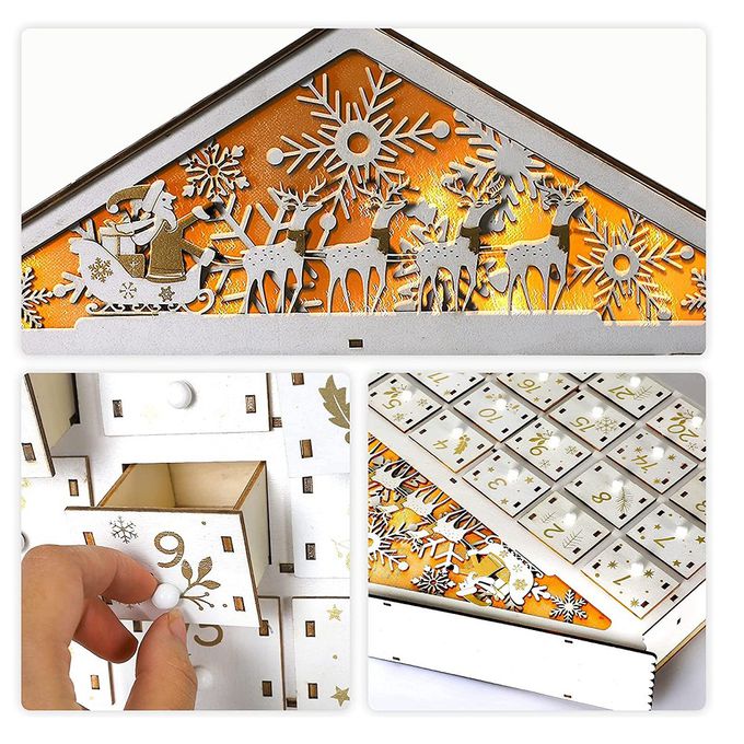 降臨曆-白色聖誕屋