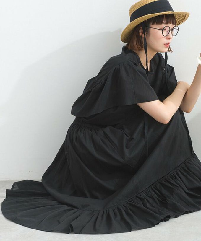 日本 Lupilien - 100%印度棉 飄逸緹花下擺鬆緊長裙-磚橘