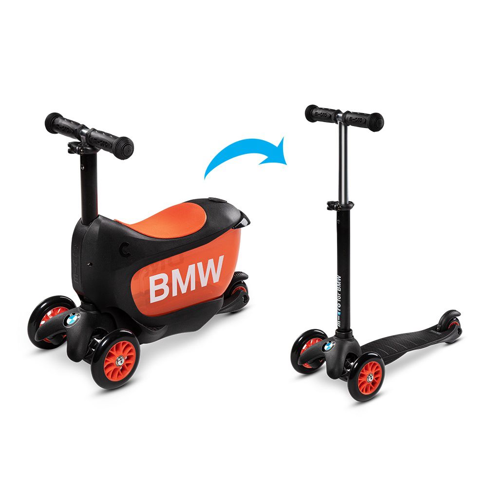 Micro - 聯名款 BMW Kids Scooter 兒童滑步車/滑板車(1.5歲)-黑騎士