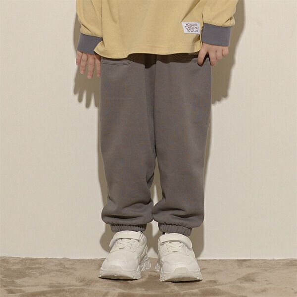 日本 b-ROOM - 彈力百搭口袋運動長褲-炭灰