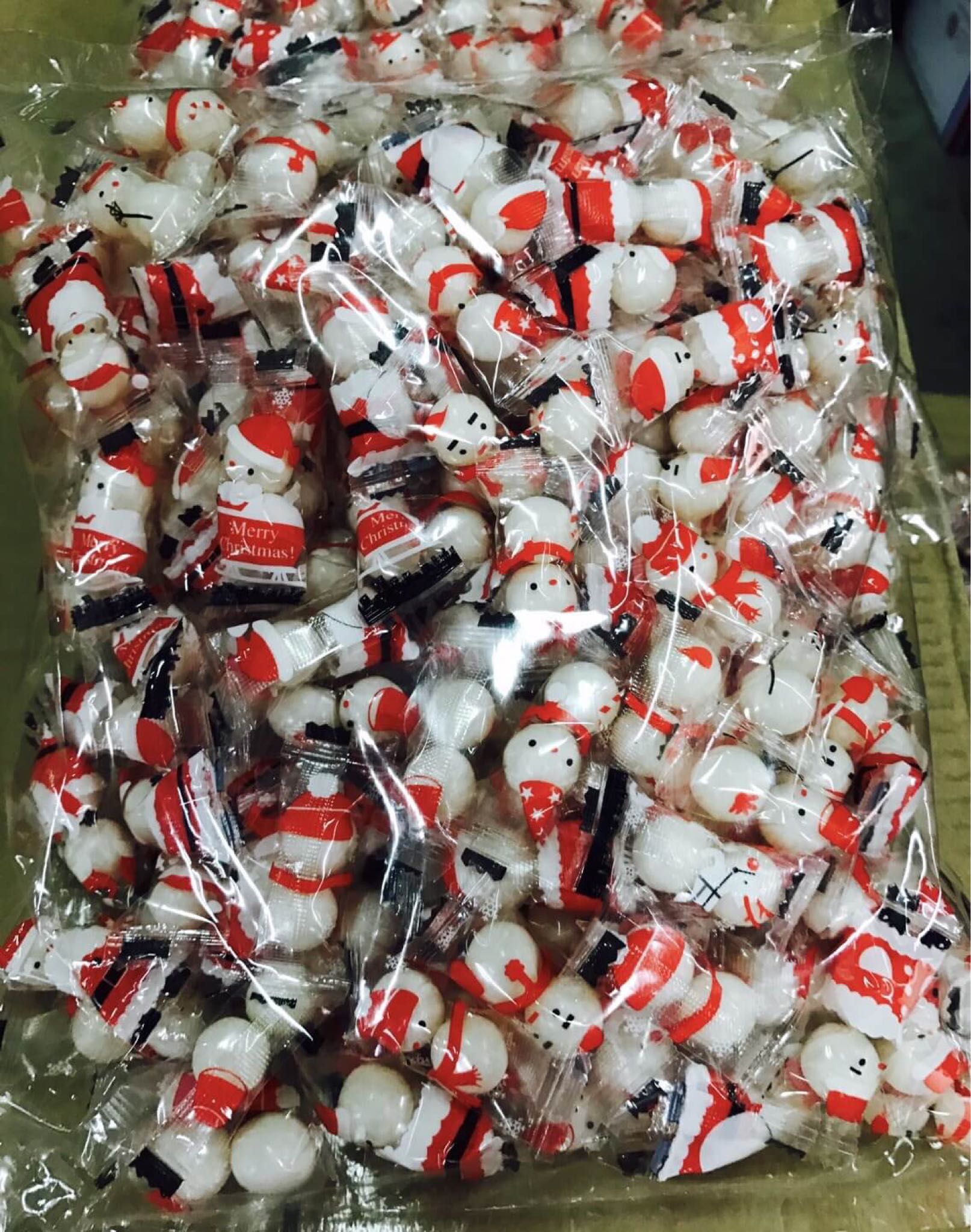 聖誕節歡樂糖果果維造型軟糖-1kg大包裝！