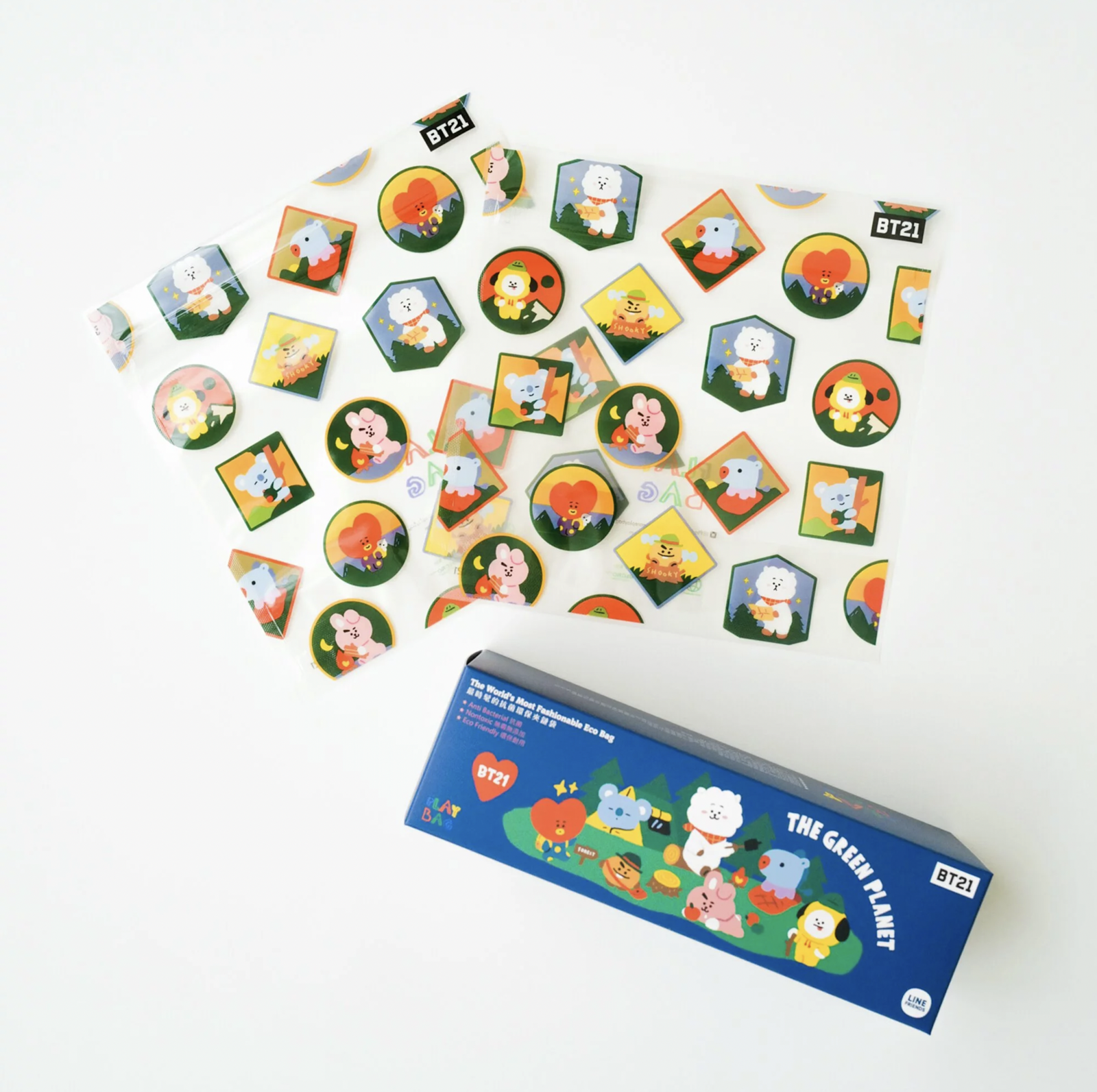 BT21新上市！【PlayBag 瘋狂小袋】抗菌繽紛夾鏈袋/密實袋