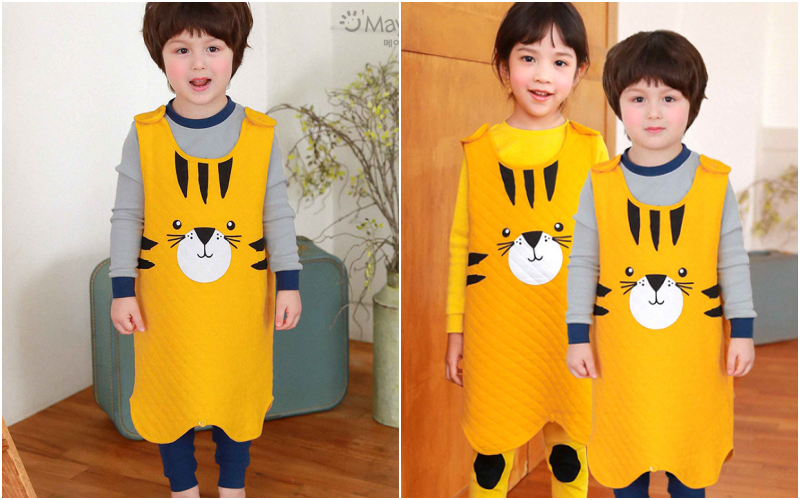 [現貨] ✦ 零碼出清價 ✭ 韓國 Maykids 有機棉長袖家居服/防踢被 ✭