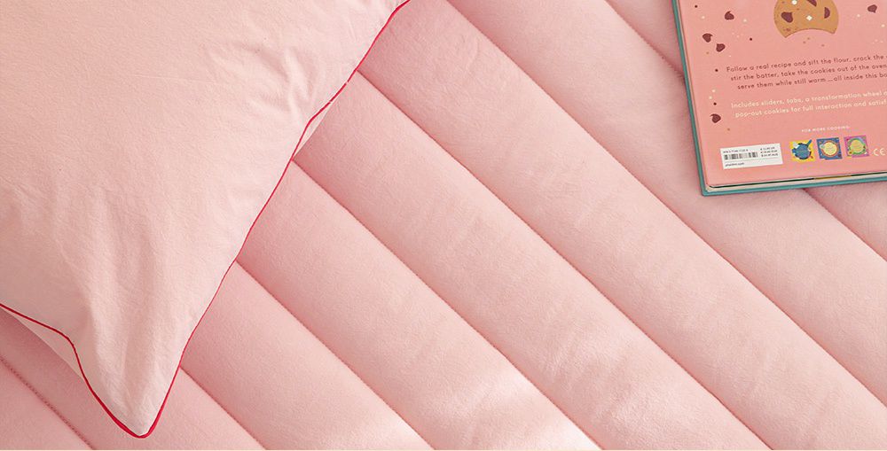 韓國 Maatila - (兒童款)60支高級純棉防滑保潔墊-草莓優格