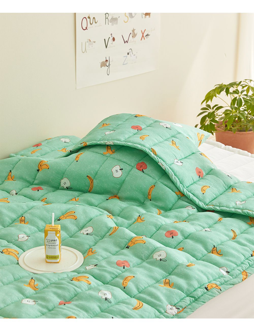 韓國 Maatila - (兒童款)涼感嫘縈夏季被-水果樂園