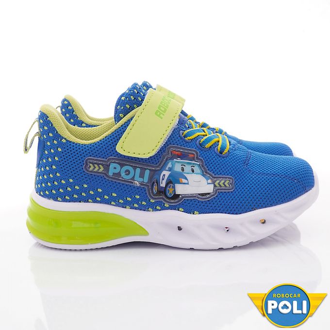POLI-波力閃亮電燈鞋POKX21206藍(中小童段)-電燈鞋-藍