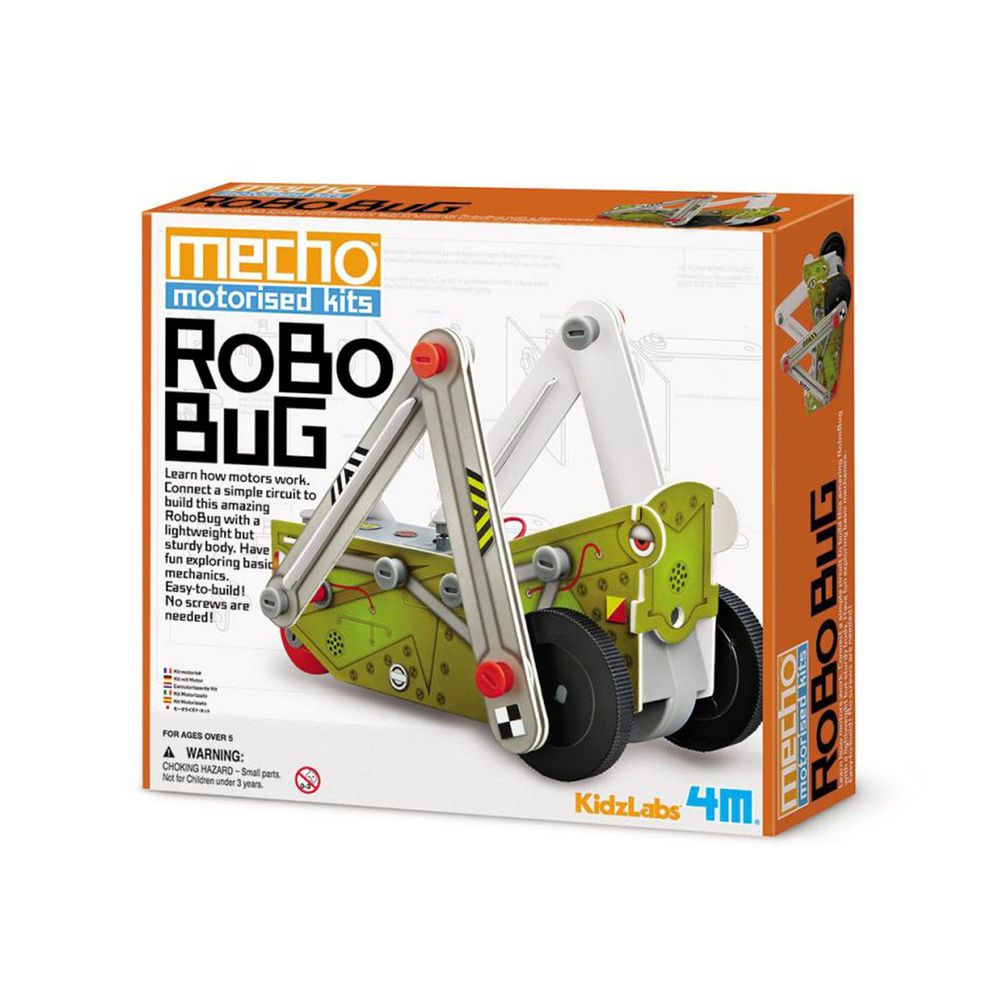 香港4M創意玩具 - 小小工程師-彈跳蹦蹦車 Mecho Motorised Kit - Robo Bug