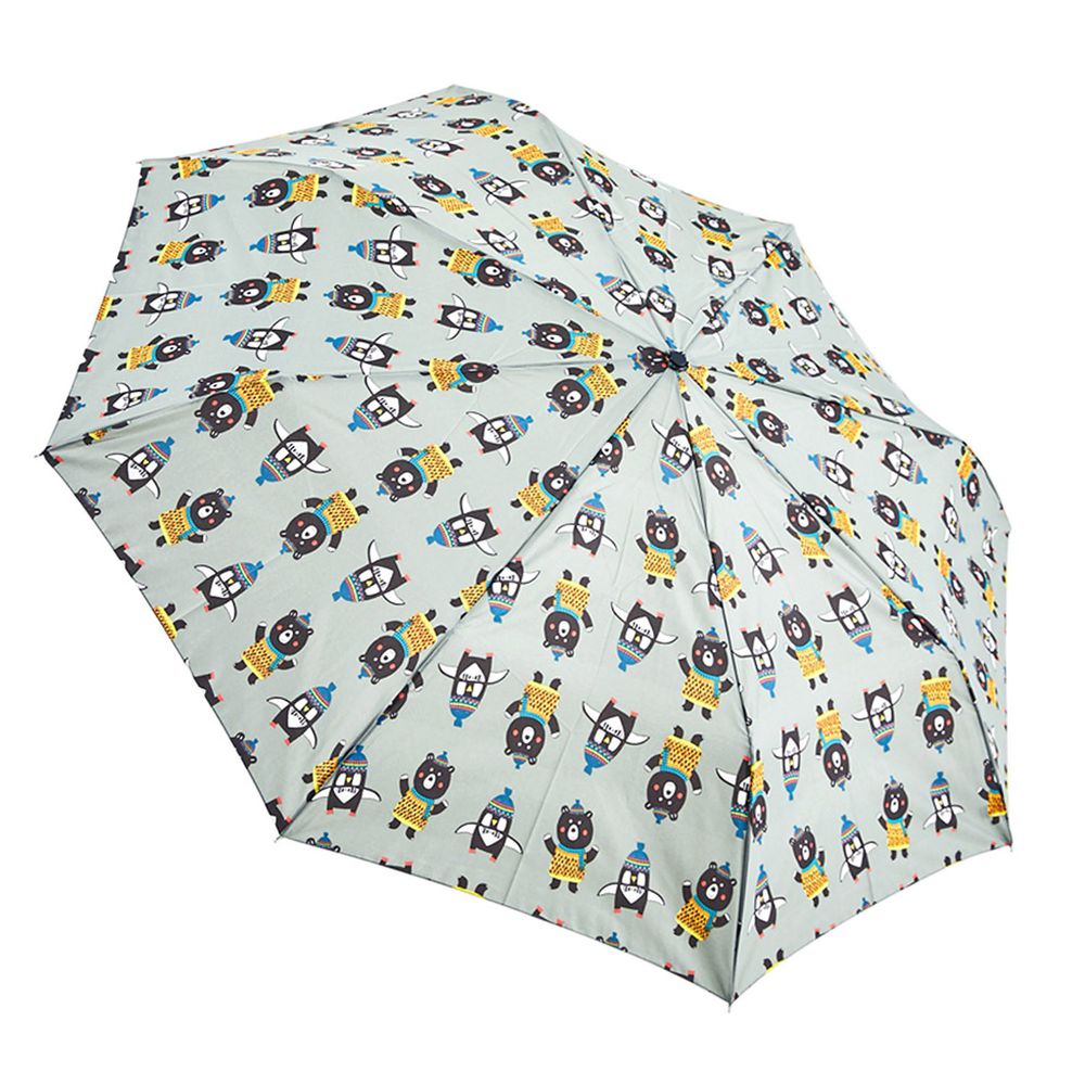 Rainstory - 抗UV雙人自動傘-熊與企鵝-自動開收傘
