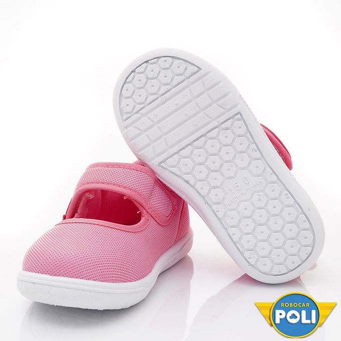 台灣製POLI休閒室內鞋-POKP10513粉(中小童)-室內休閒鞋-粉