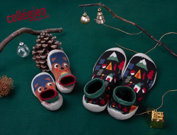 法國 collegien - 法國手工室內鞋-彩虹星