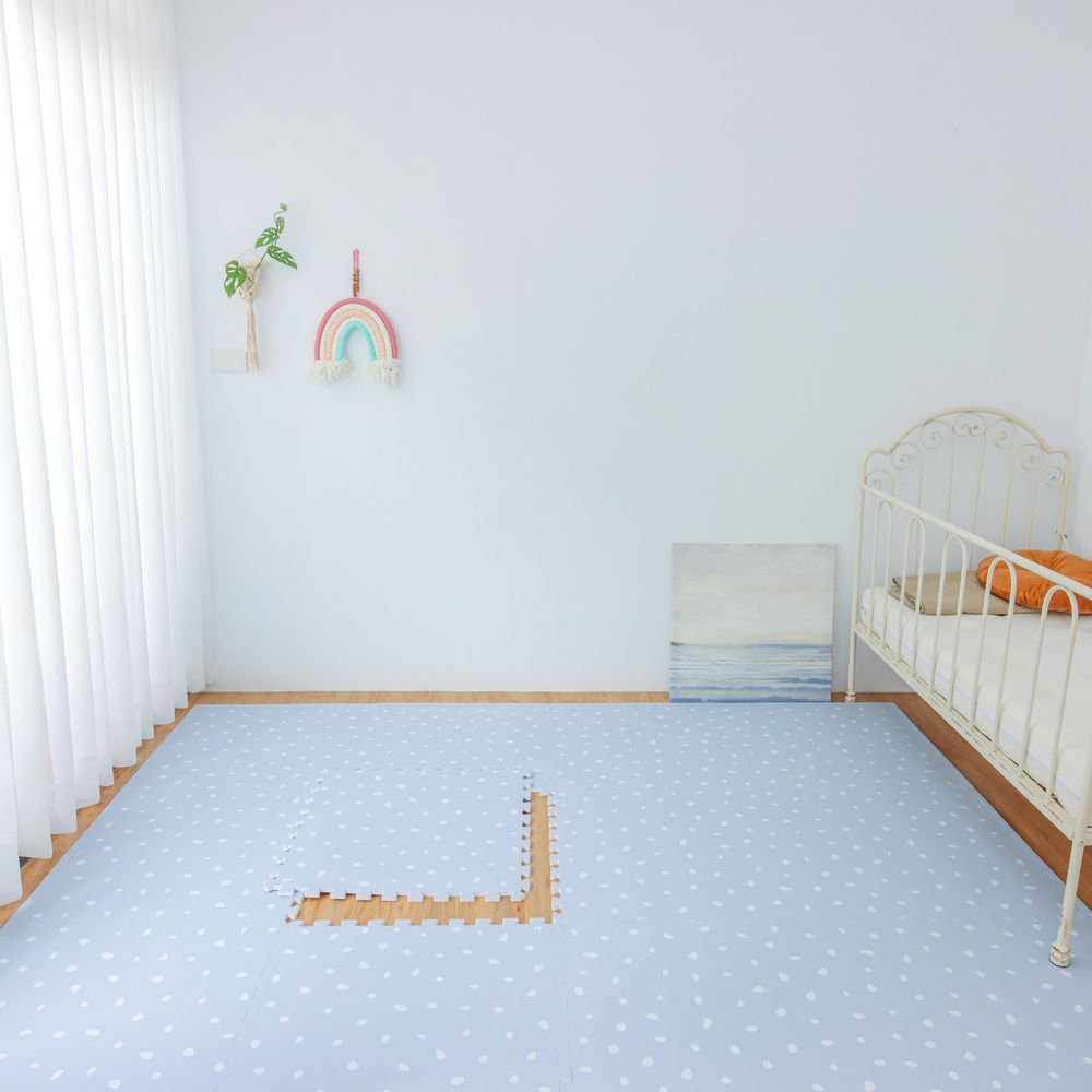 海上絲路-波爾卡系列巧拼-淺藍色 (單片62*62cm)-六片入