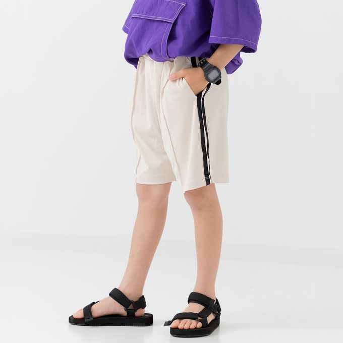 日本 Chil2 - 抗UV 不易起球彈力短褲-炭灰