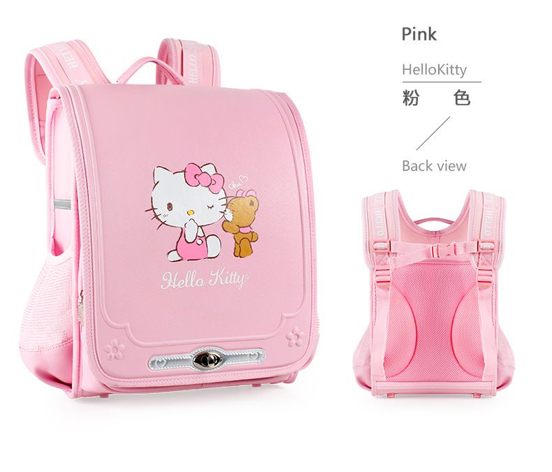 日本小學生書包-卡通人物Hello Kitty-粉色 (適合110-135cm)
